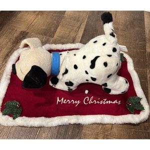 VTG Disney 101 Dalmatians Animated Christmas Animatronic Dog Sound Motionette